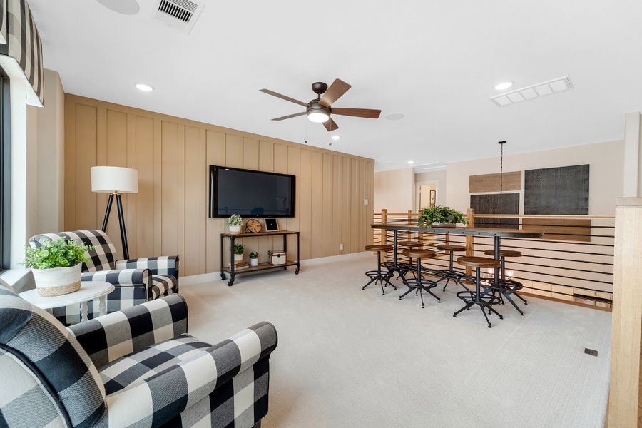 Furnished interior view inside a new home in Massey Oaks, Pearland (Image 27).