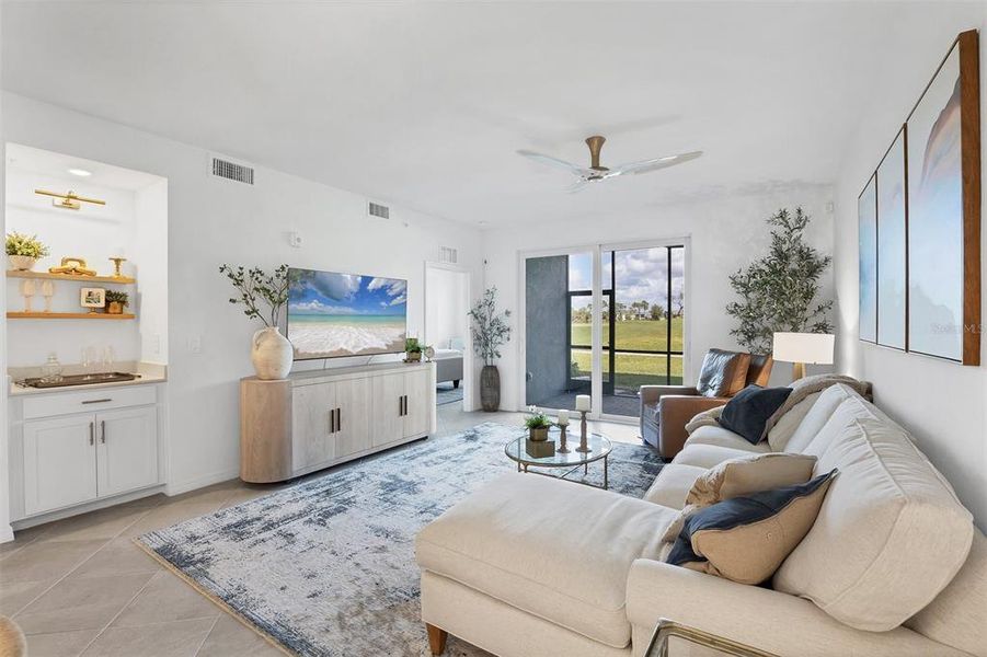 Furnished interior view inside a new home in , Venice (Image 12). Furnished interior view inside a new home in , Venice (Image 12).