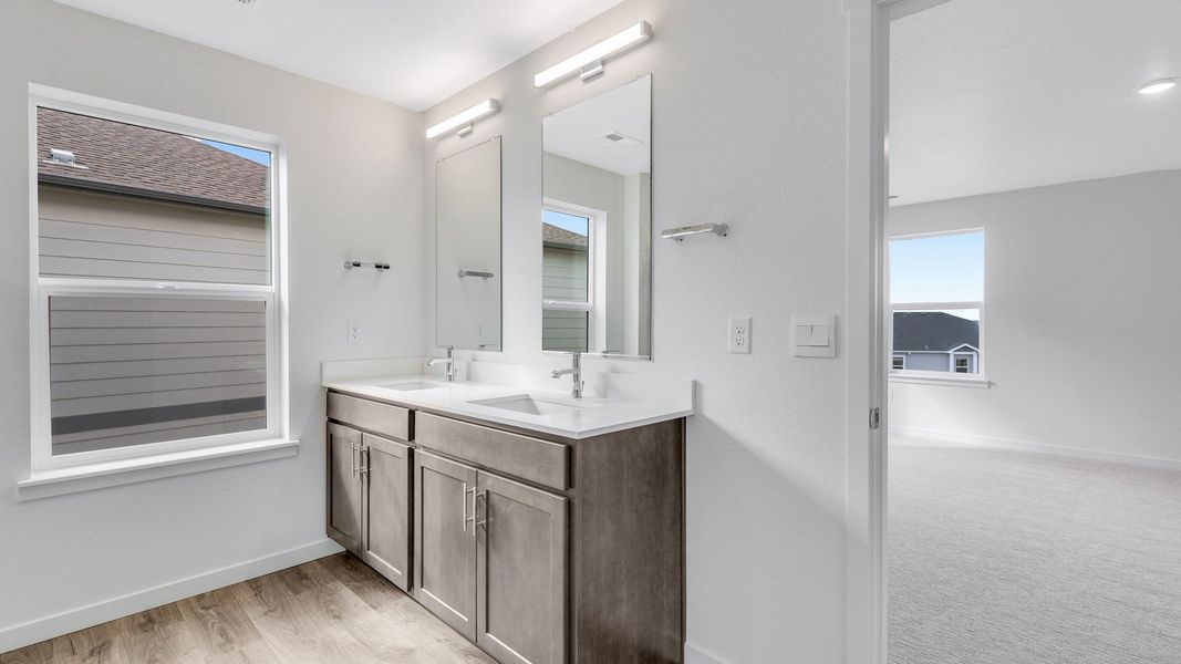 Furnished interior view inside a new home in Trails at Crowfoot, Parker (Image 11). Furnished interior view inside a new home in Trails at Crowfoot, Parker (Image 11).