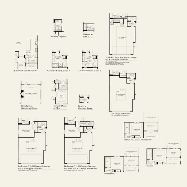 2D floor plan layout for the Mainstay by Del Webb in Del Webb Carolina Ridge, Midland, NC (Image 5).
