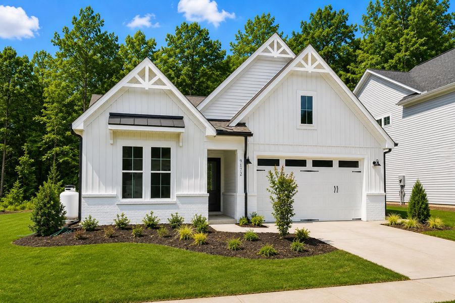 Representative exterior photo of a completed home built from the The Ellery by RobuckHomes in Baylee Ridge, Selma, NC (Image 30).