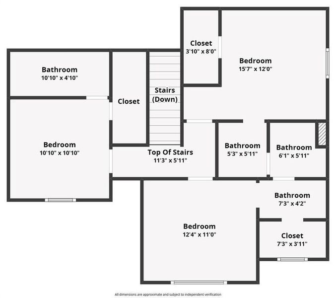 2D floor plan layout of this home in , Fort Worth, TX (Image 5).
