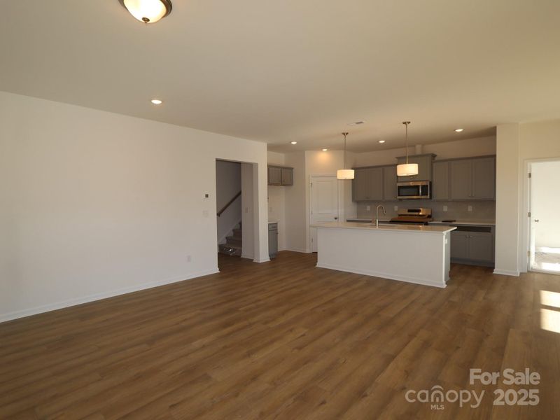 Family room and kitchen Family room and kitchen