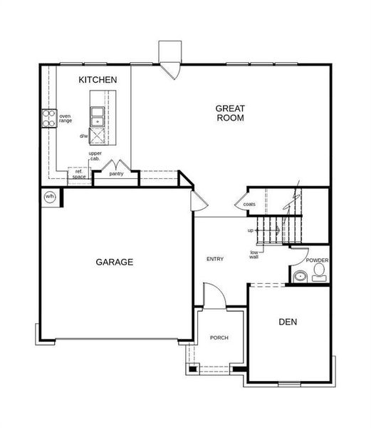 This floor plan features 3 bedrooms, 2 full baths, 1 half bath and over 2,400 square feet of living space.