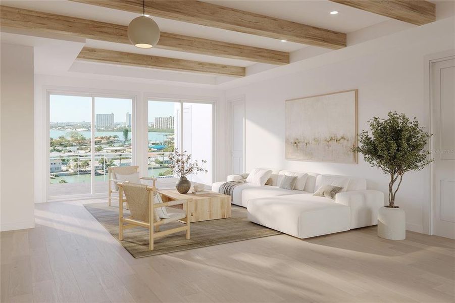 Furnished interior view inside a new home in , St. Petersburg (Image 5).