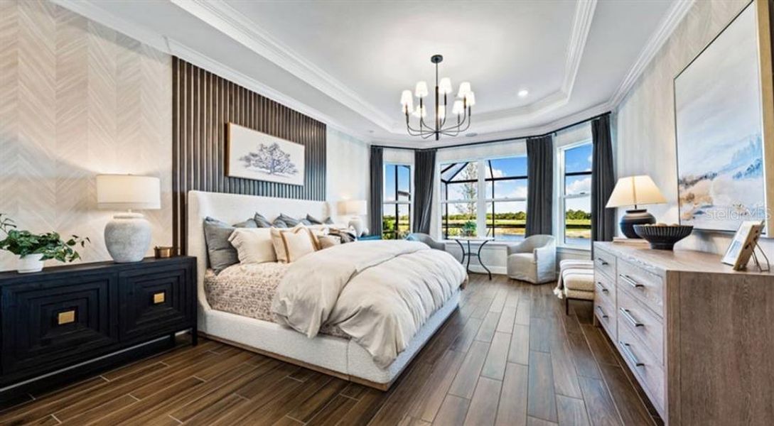 Furnished interior view inside a new home in Esplanade at Westview, Kissimmee (Image 5).