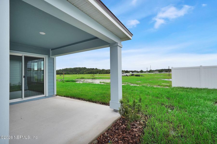 Exterior details and patio area of a home in Wells Landing, Jacksonville (Image 3).