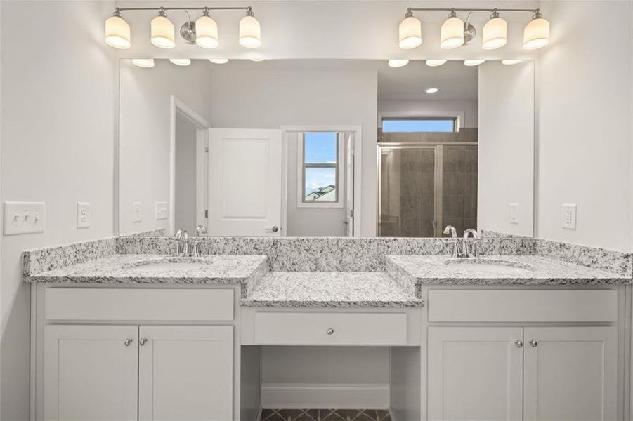 Furnished interior view inside a new home in Soleil Summit Chase, Snellville (Image 32).