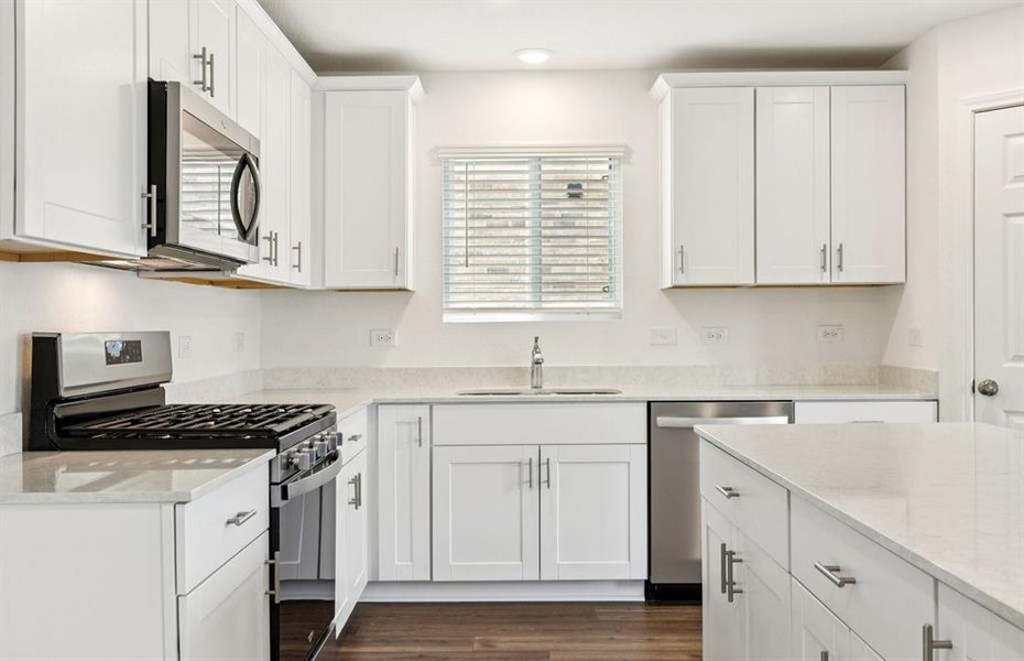 Abundant cabinet space in kitchen Abundant cabinet space in kitchen