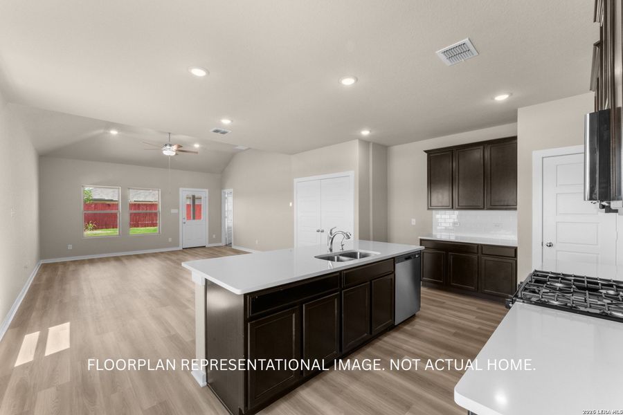Furnished interior view inside a new home in Paloma Park, Converse (Image 10). Furnished interior view inside a new home in Paloma Park, Converse (Image 10).
