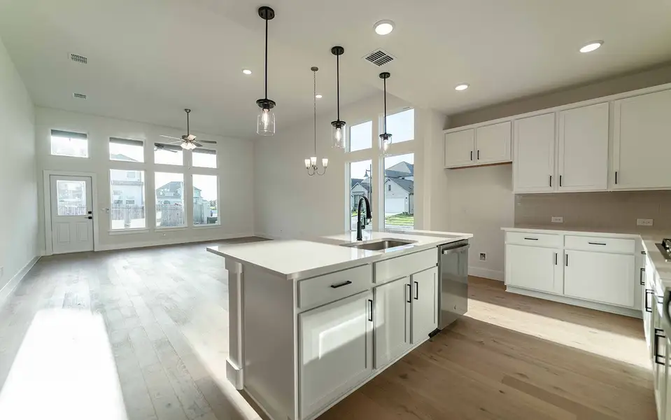 Furnished interior view inside a new home in Santa Rita Ranch, Liberty Hill (Image 5).