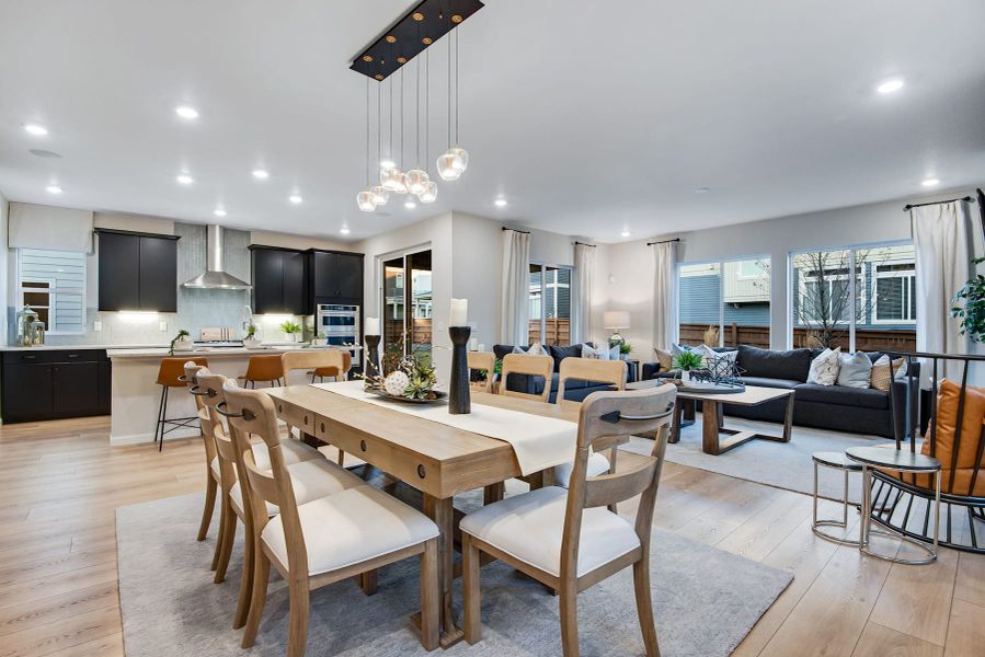 Furnished interior view inside a new home in Reunion, Commerce City (Image 38).