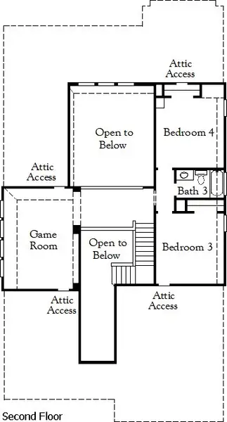 2D floor plan layout of this home in Sauls Ranch East, Round Rock, TX (Image 3). 2D floor plan layout of this home in Sauls Ranch East, Round Rock, TX (Image 3).