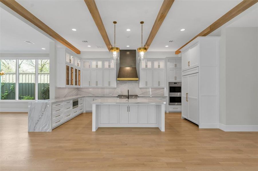 Open kitchen with natural light