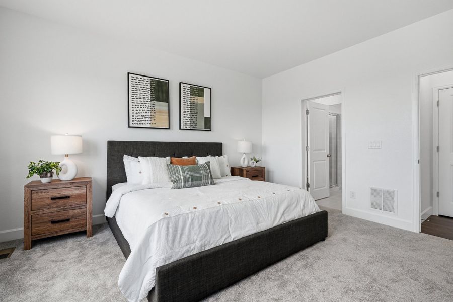 Furnished interior view inside a new home in Trailstone, Arvada (Image 19).