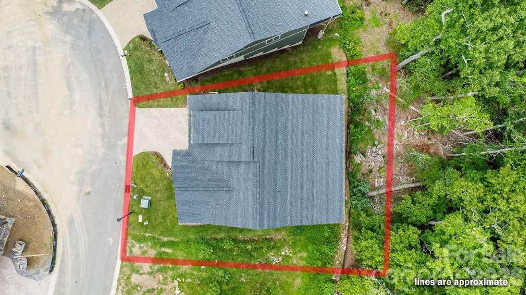 Overhead view of home.