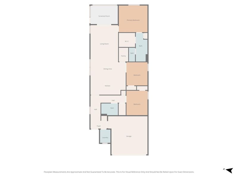 2D floor plan layout of this home in , Port St. Lucie, FL (Image 3).