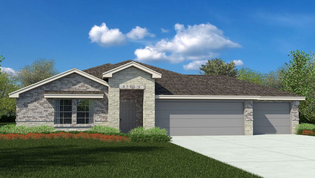 Representative exterior photo of a completed home built from the Alpine by D.R. Horton in Foxborough, Waco, TX (Image 2).