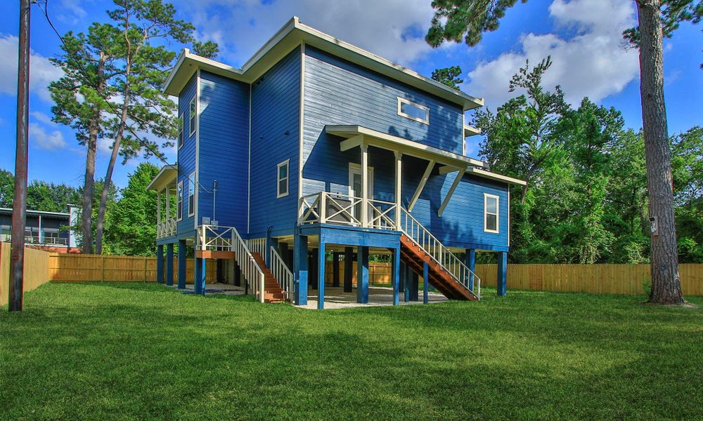 Exterior details and patio area of a home in , Cypress (Image 23).