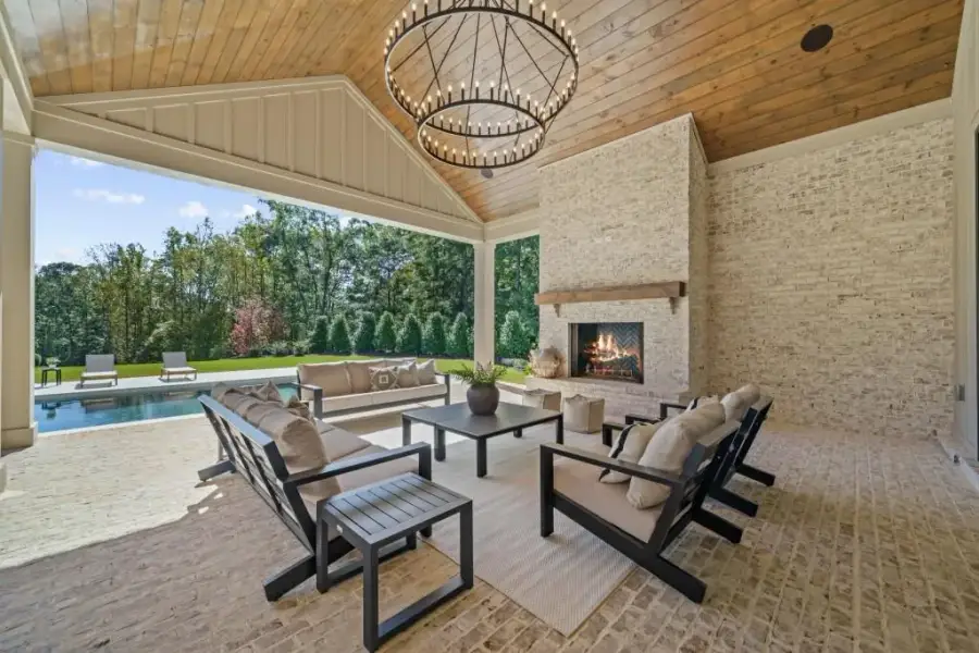 Exterior details and patio area of a home in , Milton (Image 36).