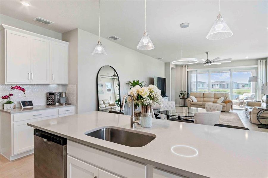 Furnished interior view inside a new home in , Venice (Image 6). Furnished interior view inside a new home in , Venice (Image 6).