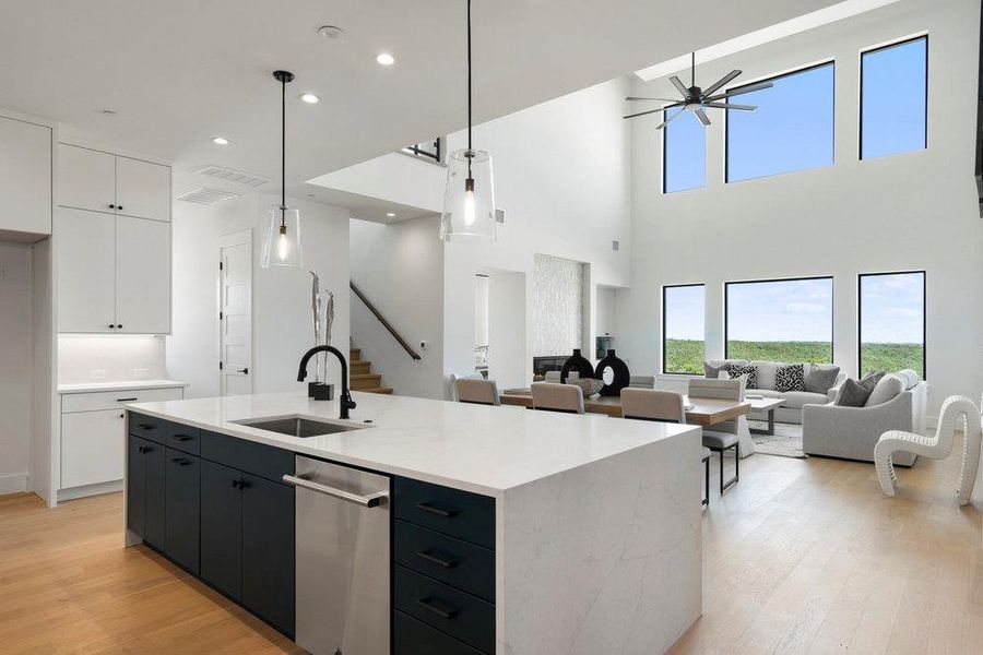 Furnished interior view inside a new home in Milky Way at River Place, Austin (Image 17).