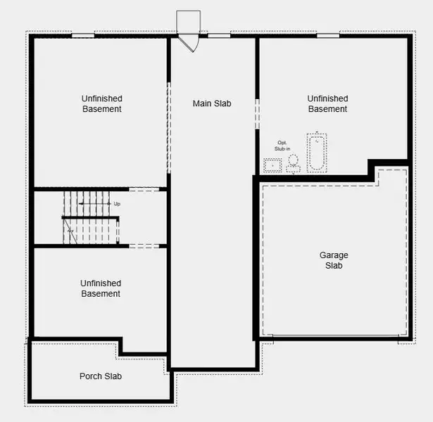 2D floor plan layout of this home in Stratford Hills, Ball Ground, GA (Image 4).