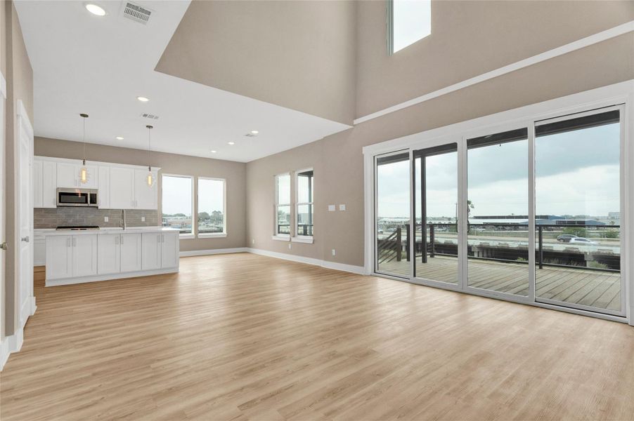 Family room with a view