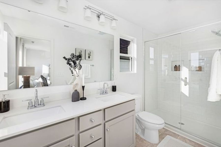 Representative furnished interior of a home built from the Miles II by True Homes in Colvin Park, Rock Hill (Image 22).