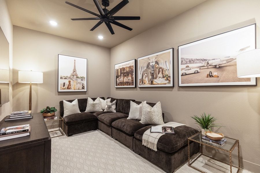 Representative Entertainment Room - some options shown