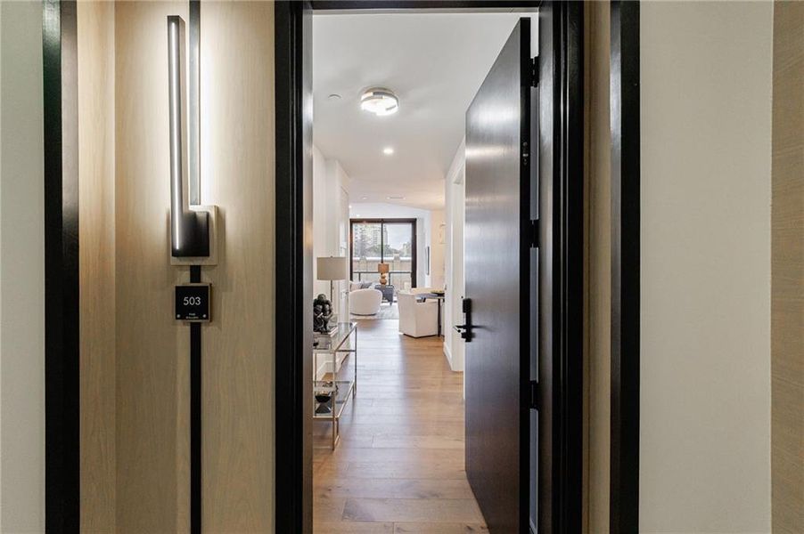 Furnished interior view inside a new home in The Dillon Buckhead, Atlanta (Image 39).