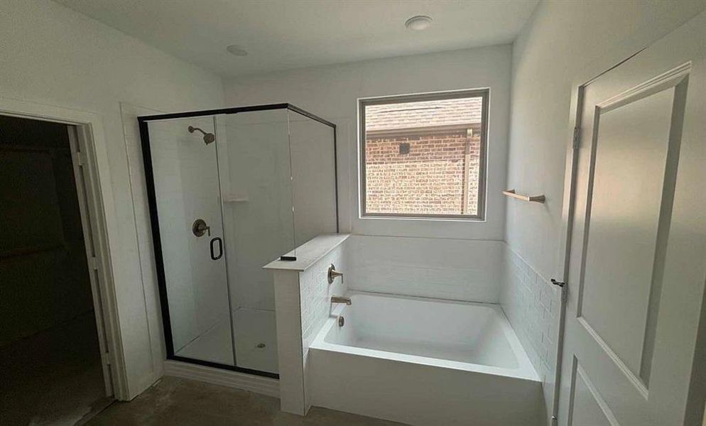 Primary Bathroom Construction Progress featuring the Serene Collection