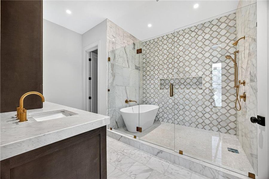 Furnished interior view inside a new home in , Atlanta (Image 9).