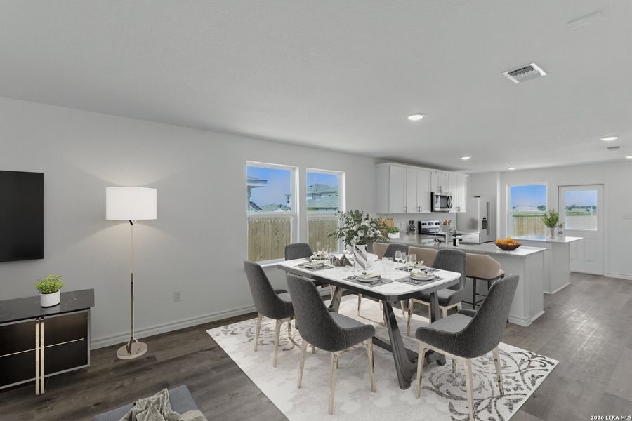 Furnished interior view inside a new home in Horizon Ridge, San Antonio (Image 4). Furnished interior view inside a new home in Horizon Ridge, San Antonio (Image 4).