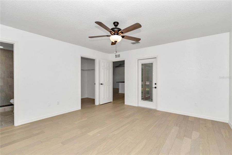 Primary Bedrm Door to Back Covered Porch