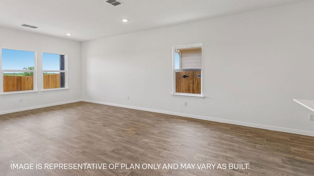 Representative unfurnished interior of a home built from the The Hanna by D.R. Horton in Southgrove, Kyle (Image 18). Representative unfurnished interior of a home built from the The Hanna by D.R. Horton in Southgrove, Kyle (Image 18).