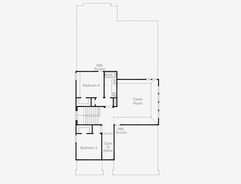 2D floor plan layout of this home in Sunflower Ridge, New Braunfels, TX (Image 24).