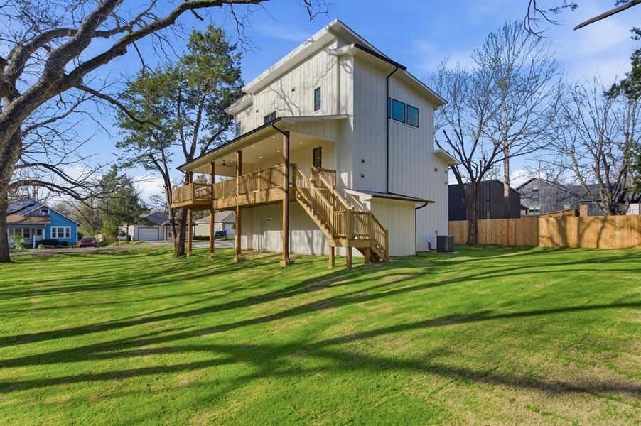 Exterior details and patio area of a home in , Denison (Image 3).