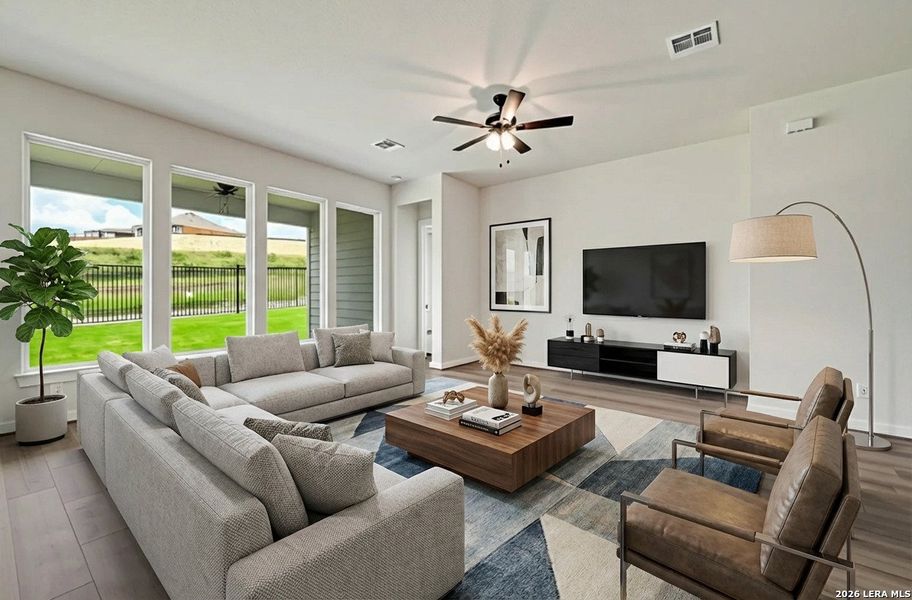 Furnished interior view inside a new home in Meyer Ranch, New Braunfels (Image 8).