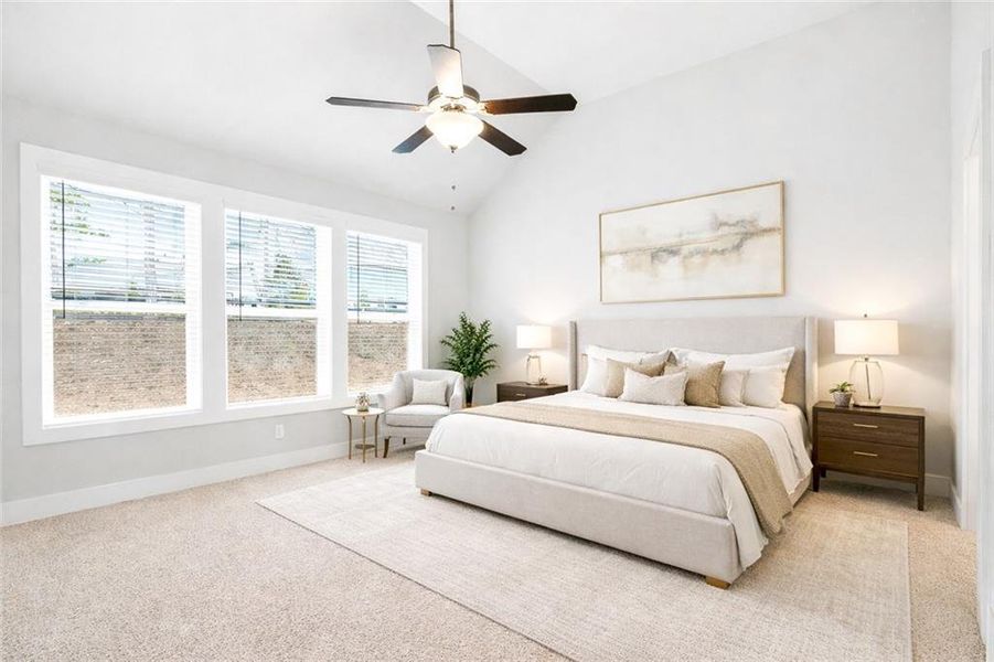 Furnished interior view inside a new home in The Fairways at Mirror Lake, Villa Rica (Image 14).