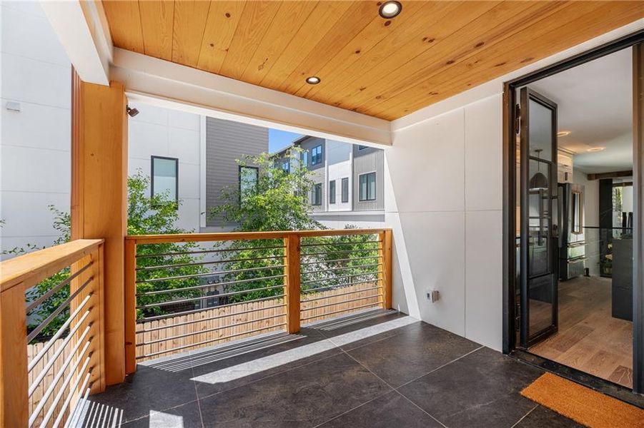 Exterior details and patio area of a home in , Atlanta (Image 3).