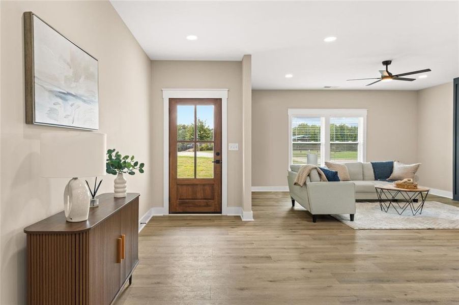 Furnished interior view inside a new home in , Douglasville (Image 5).
