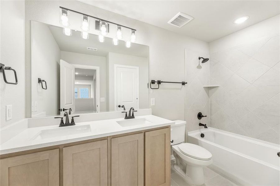 Furnished interior view inside a new home in The Oaks, Red Oak (Image 11).