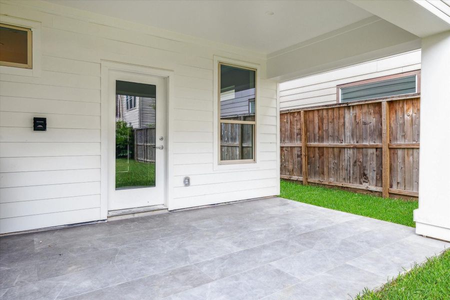 Massive Covered Patio * Porcelain Tile * Approximately 190 Square Feet. Massive Covered Patio * Porcelain Tile * Approximately 190 Square Feet.