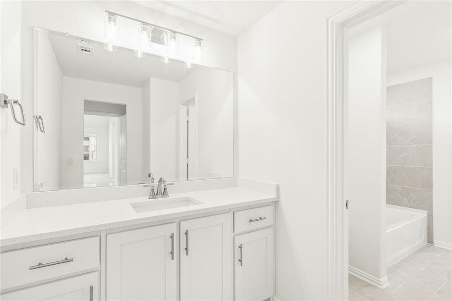 Furnished interior view inside a new home in Sutton Fields, Celina (Image 10).