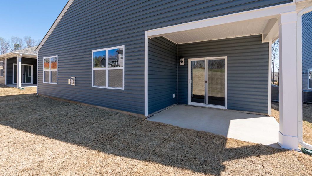 Exterior details and patio area of a home in Hunters Ridge, Woodruff (Image 3). Exterior details and patio area of a home in Hunters Ridge, Woodruff (Image 3).