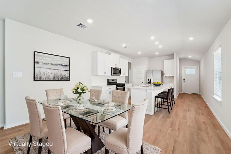 Furnished interior view inside a new home in Pine Lake Cove - Traditional Series, Montgomery (Image 13).