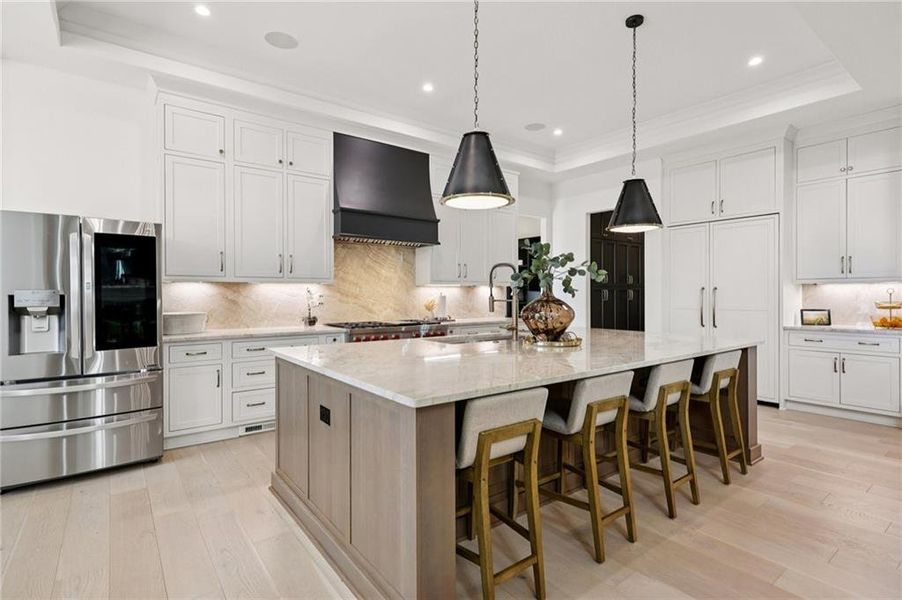 Furnished interior view inside a new home in , Suwanee (Image 69).