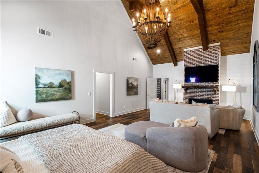 Furnished interior view inside a new home in , Canton (Image 58).