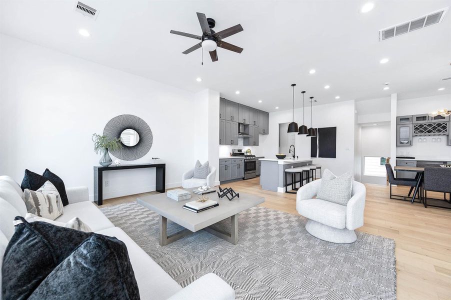 Furnished interior view inside a new home in , Houston (Image 5).